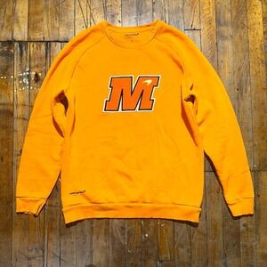 McLaren F1 Sweatshirt Men's Small Orange USA  Austin GP Long Sleeve Crew Neck